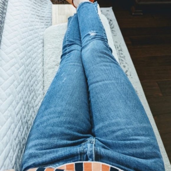 Anthropologie Pilcro & the Letterpress Jeans Slim Boyfriend Distressed 24 Petite - Picture 10 of 15